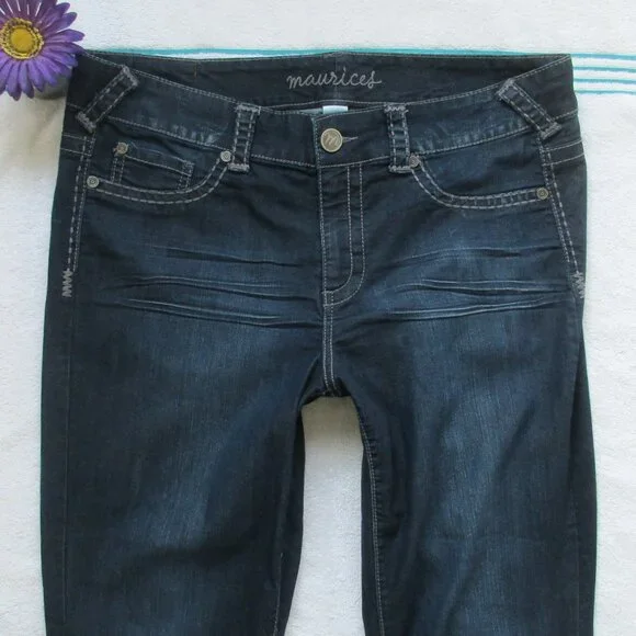 MAURICES Jeans Size 18 Dark Blue Jegging - Picture 5 of 11